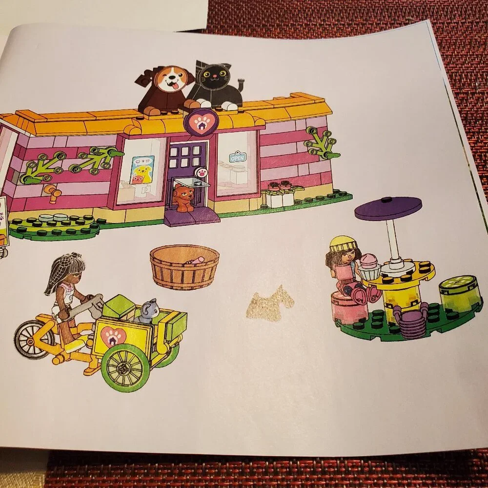 Lego 41699 Friends- Pet-Adoption Cafe 192 Pieces Building Toy Kit Set.